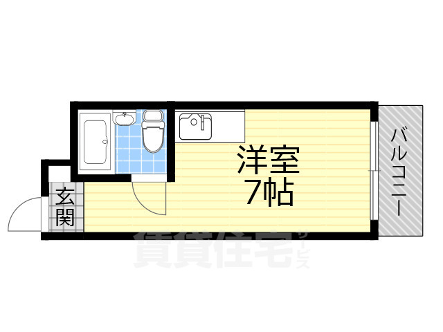 大阪市住之江区新北島のマンションの間取り