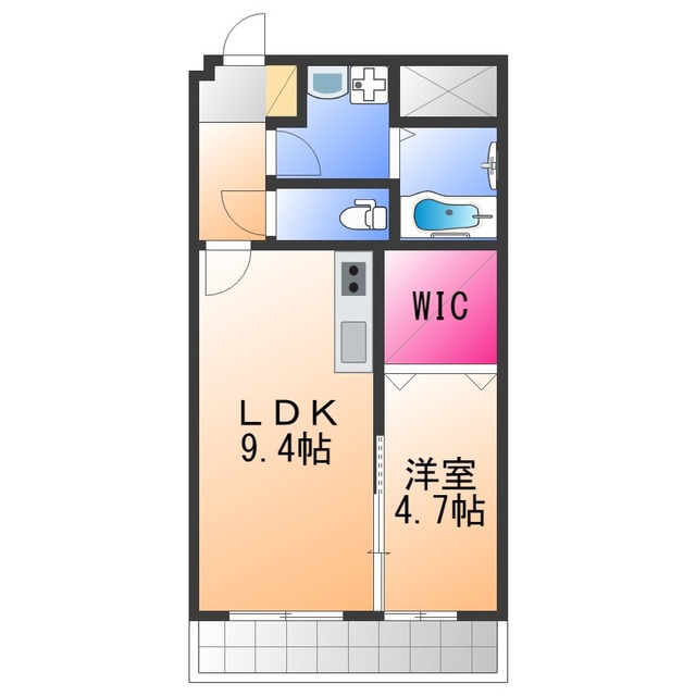 泉佐野市日根野のマンションの間取り