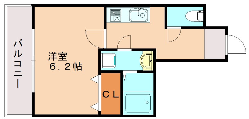 福岡市西区北原のマンションの間取り