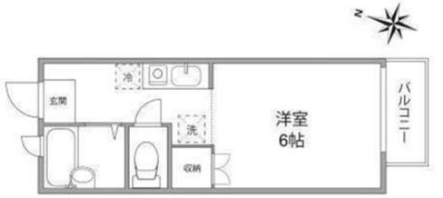 稲城市矢野口のアパートの間取り