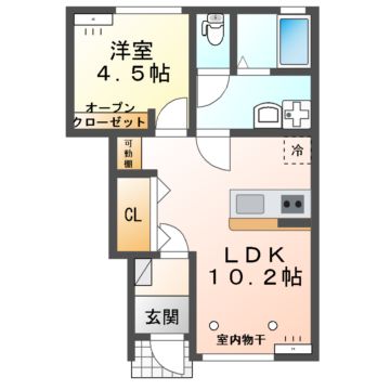 クレアメゾンA棟の間取り