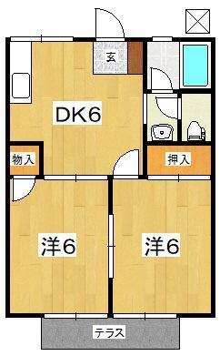 コーポラス扇町の間取り