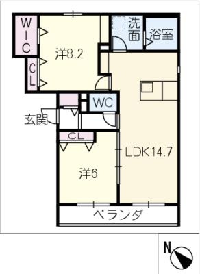 メゾンブラン千種の間取り