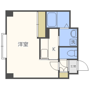 札幌市豊平区旭町のマンションの間取り