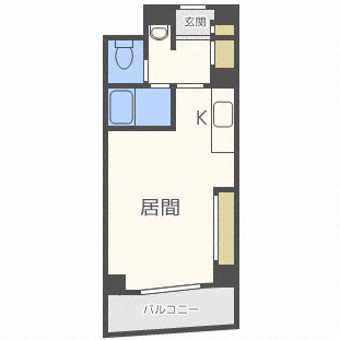 札幌市北区北三十四条西のマンションの間取り