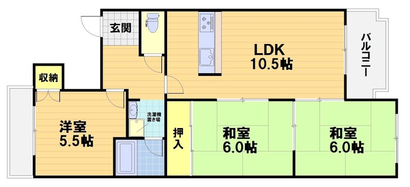 嵐山ファミリオの間取り