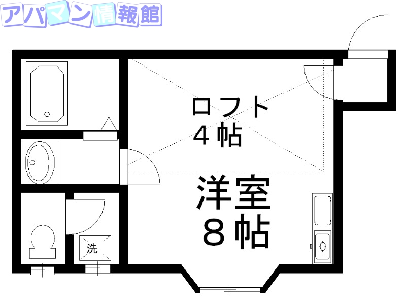 シャトー堀の内の間取り