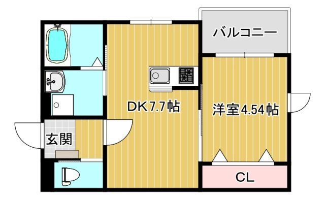 シャロム西子飼の間取り