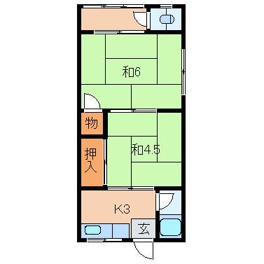 三佳マンションの間取り