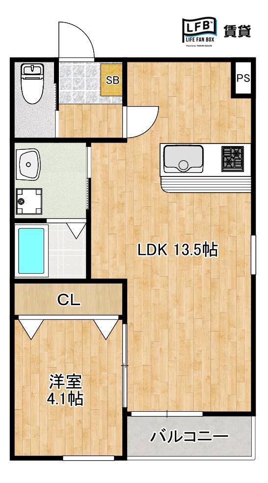 ＬＦＢ　ＡＰＡＲＴＭＥＮＴ西柳の間取り