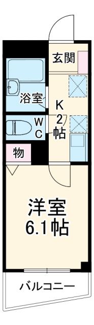 名古屋市中村区長筬町のマンションの間取り