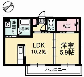 シャーメゾンZenの間取り