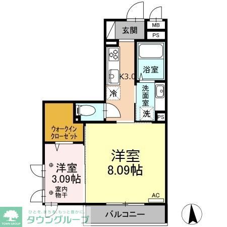 グランメゾン北野の間取り