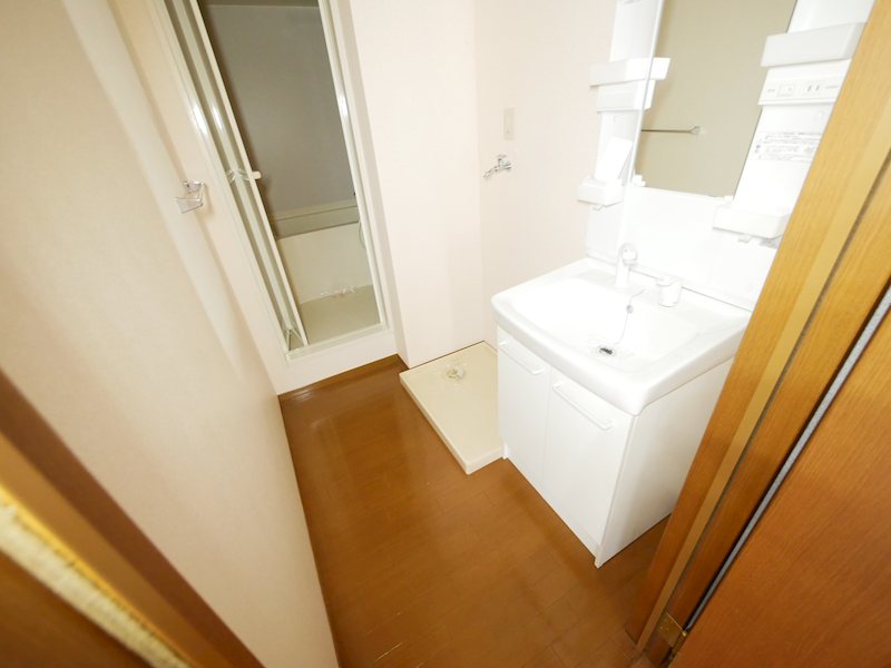 洗面設備　シャンプードレッサー、室内洗濯機置き場