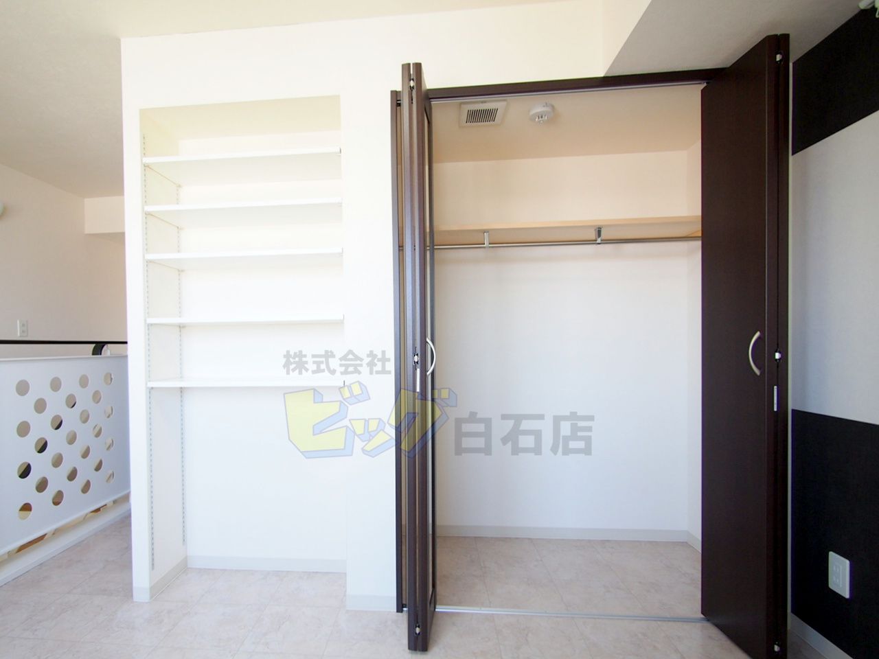 収納　広々クローゼット付きです♪
