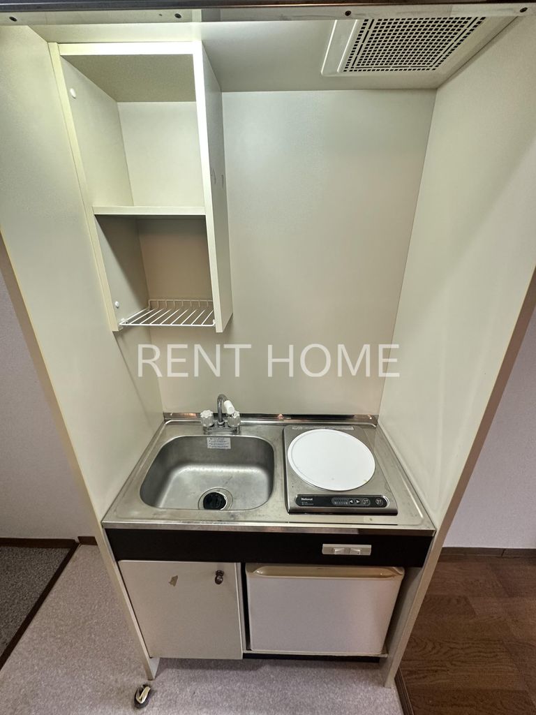 キッチン　1口ＩHコンロの付いたキッチンです。