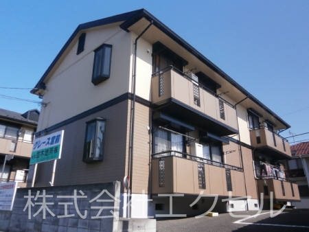 建物外観　徒歩圏内に施設が充実しています。