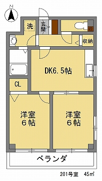 サリジェ21の間取り写真