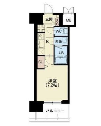 スプランディッド難波IIIの間取り写真