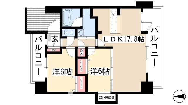 茶屋ヶ坂ライズの間取り写真