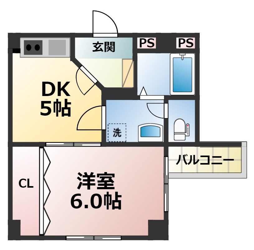 新大阪和光の間取り写真