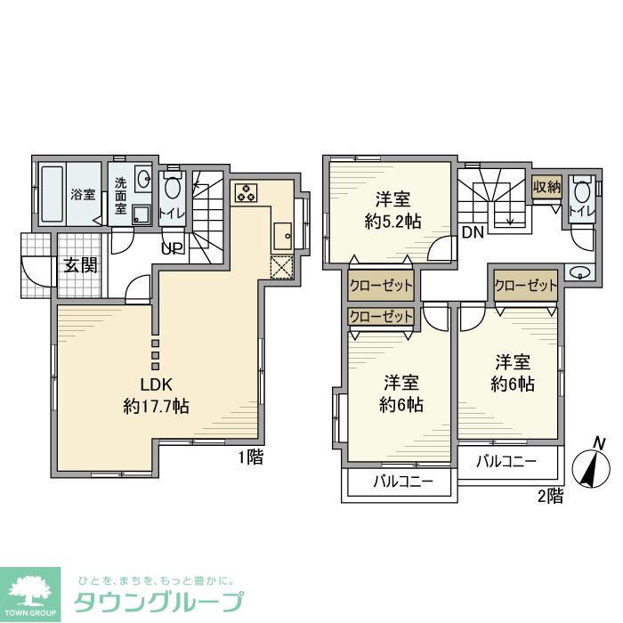 新堀戸建の間取り写真
