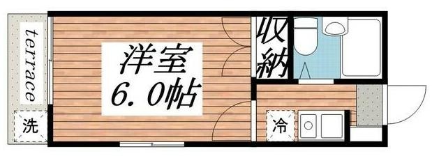 東武東上線 下赤塚駅 徒歩10分 2階建 築31年の間取り写真