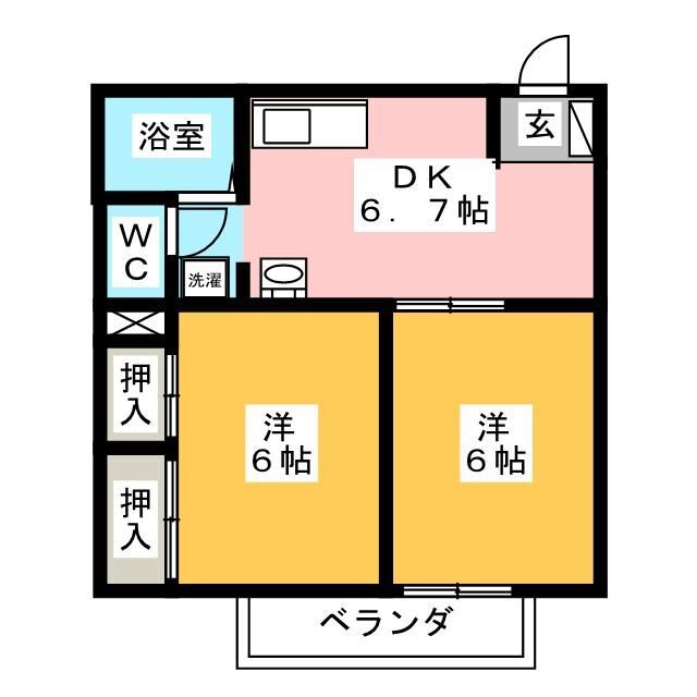 ベルメゾンアベニールの間取り写真