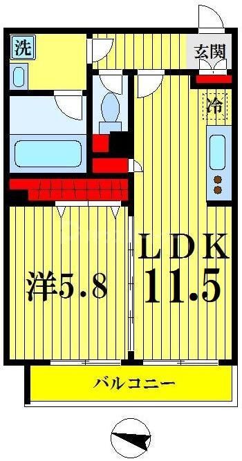 東京メトロ半蔵門線 押上駅 徒歩8分 5階建 築11年の間取り写真