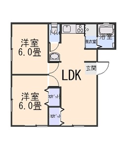 ラポール2番館の間取り