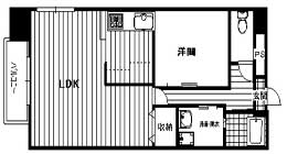 鹿児島市武のマンションの間取り