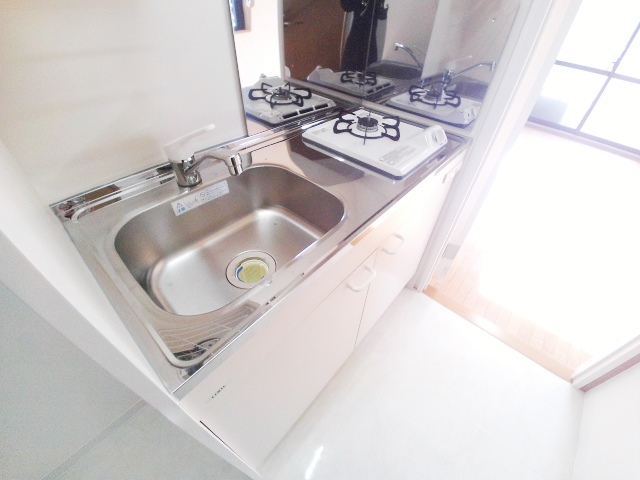 キッチン　ガス対応のキッチン