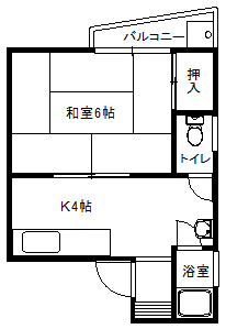 マンション大住の間取り