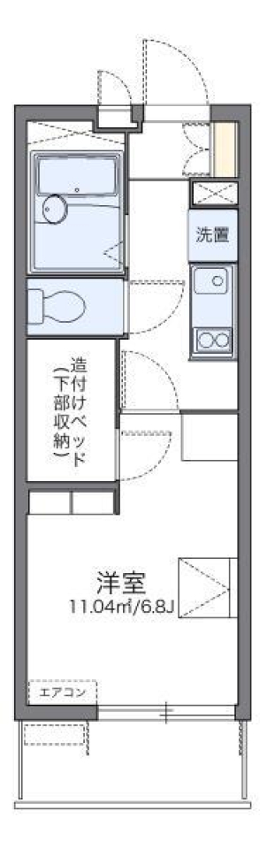 レオパレス雄新ひまわりの間取り