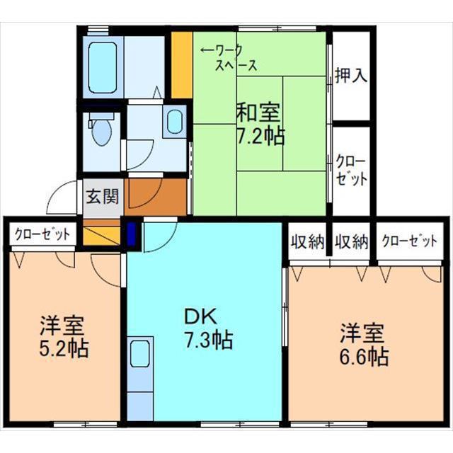 コンフォートII　Cの間取り