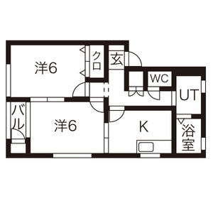 ユニベールA棟の間取り