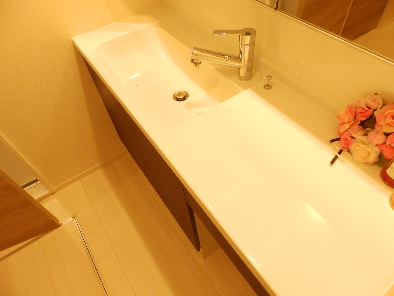 洗面設備　大きいサイズです