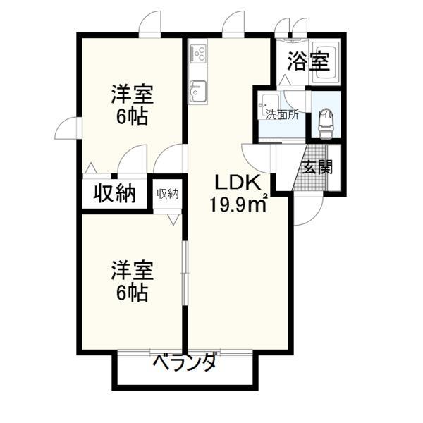 グランコートＣの間取り