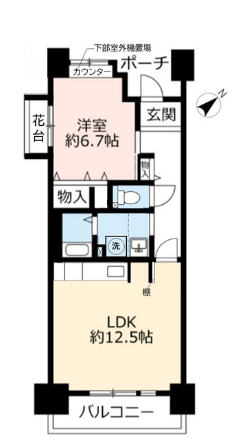 ＵＲＨＡＴ神戸・脇の浜の間取り