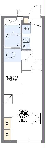 レオパレスオーキッドの間取り