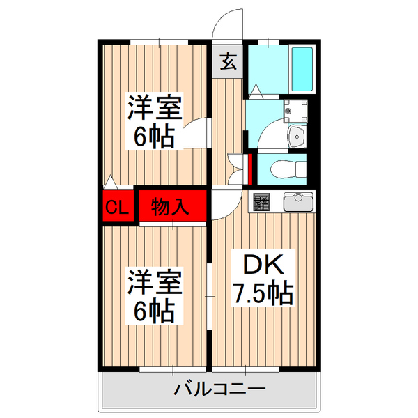 リベール田島IIの間取り