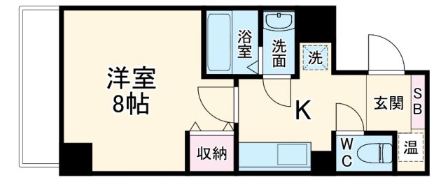 京都市下京区雁金町のマンションの間取り