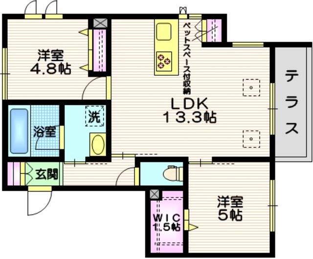 （仮称）東玉川２丁目メゾンの間取り