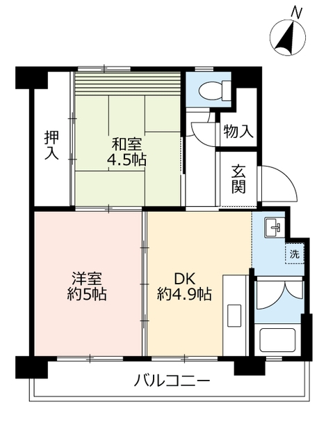 ＵＲ逆瀬川の間取り