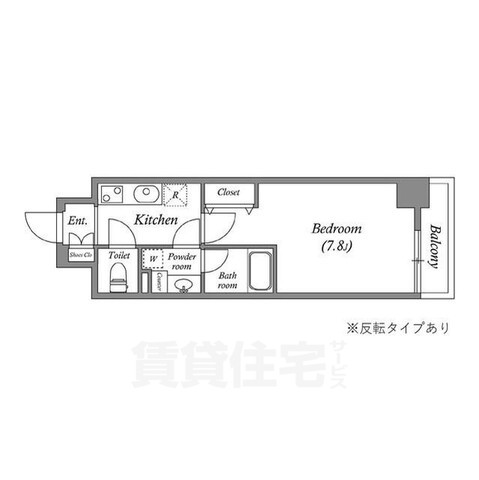 CAVANA九条烏丸の間取り