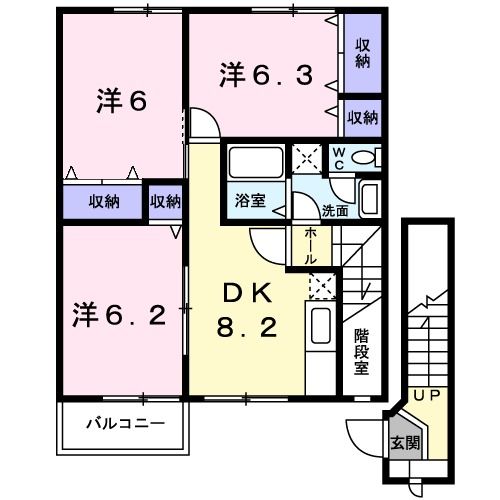 メゾン　葵　Ａの間取り