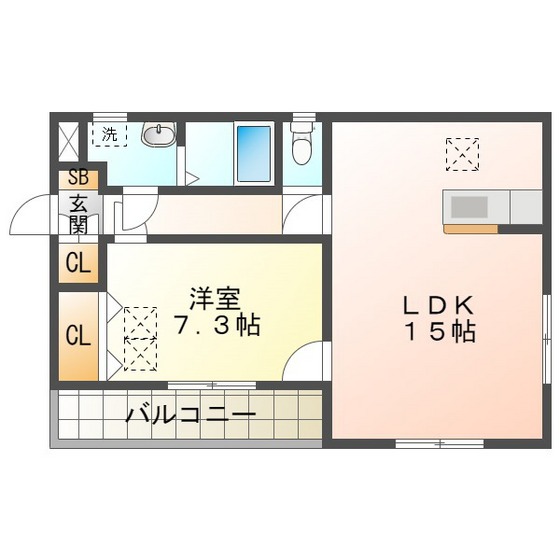 ルネス旭が丘の間取り