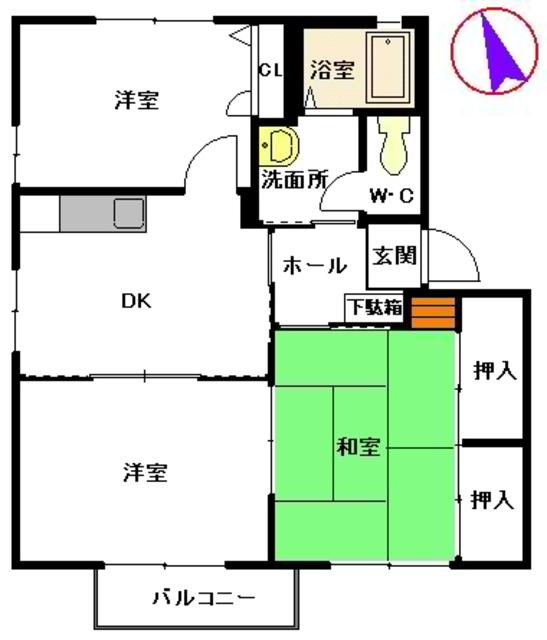 Ｋ・アルメリア　Ｂ棟の間取り