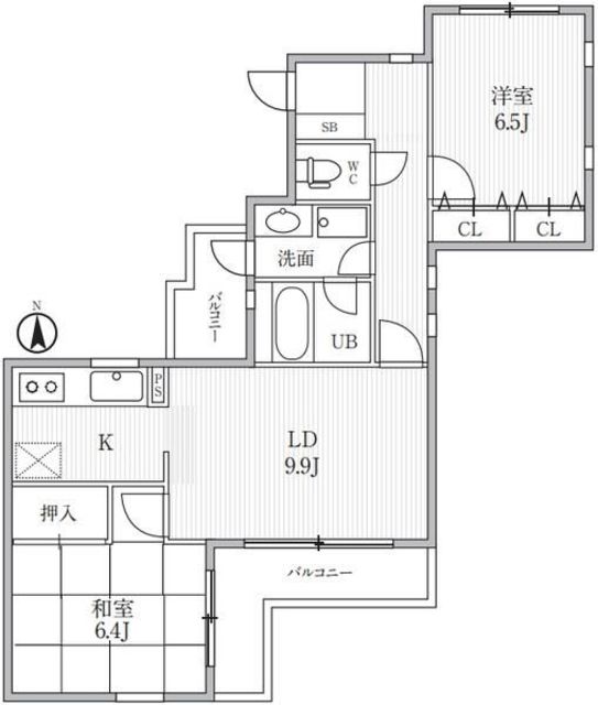 Ｔ’ｓ　ｇａｒｄｅｎ鷺ノ宮の間取り