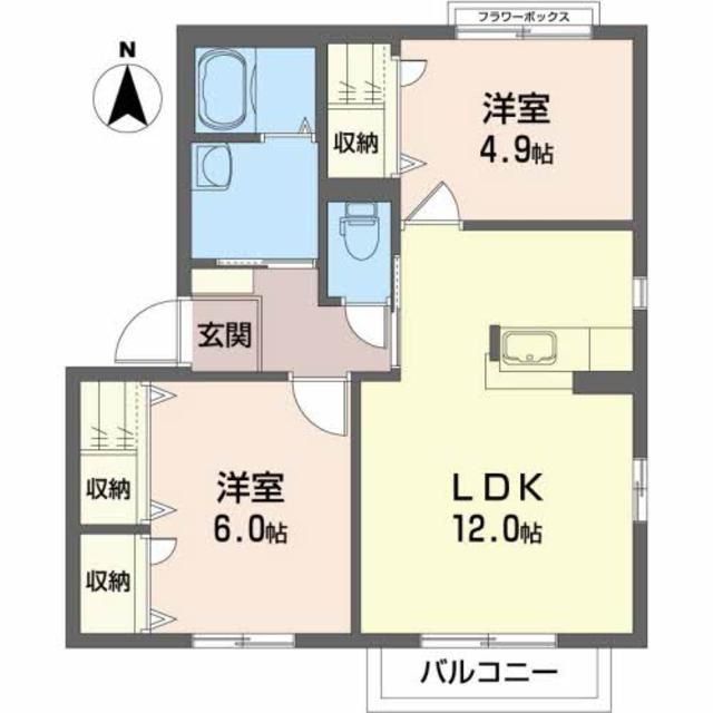 シュッテン・アンスバッハＡの間取り